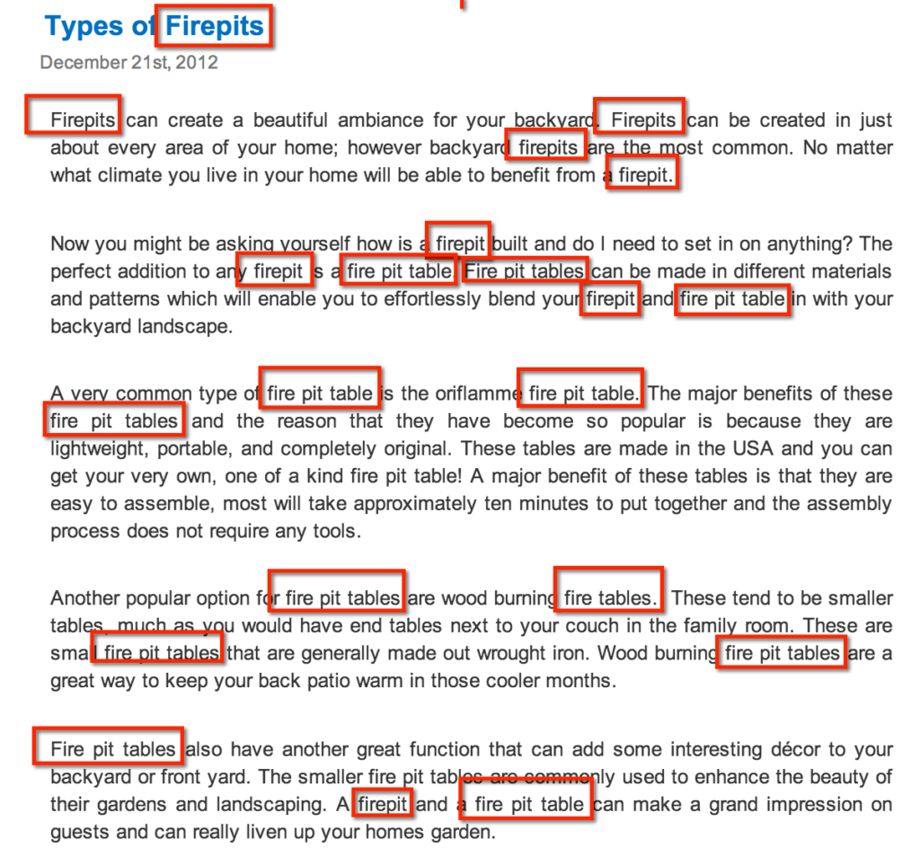 Hindari Keyword Stuffing