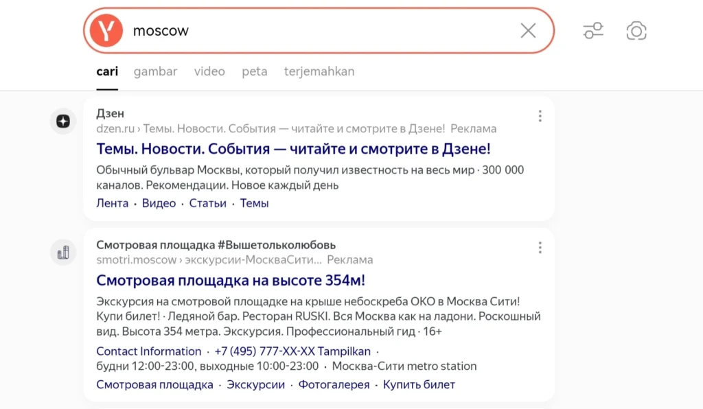 Strategi SEO dalam Yandex