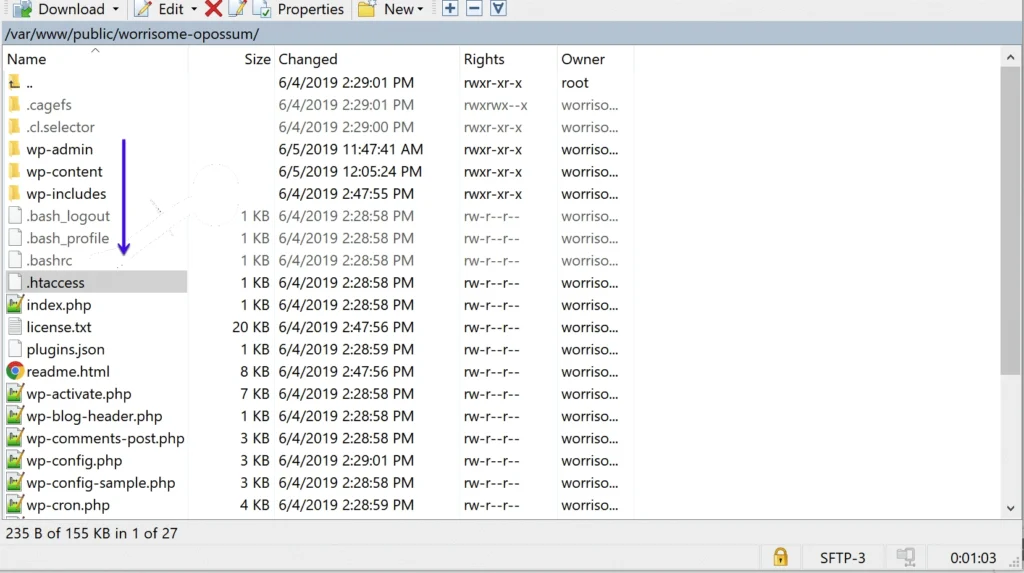 Ubah Setting di .htaccess