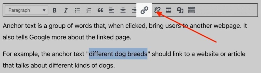 Cara Menambahkan Anchor Text di WordPress