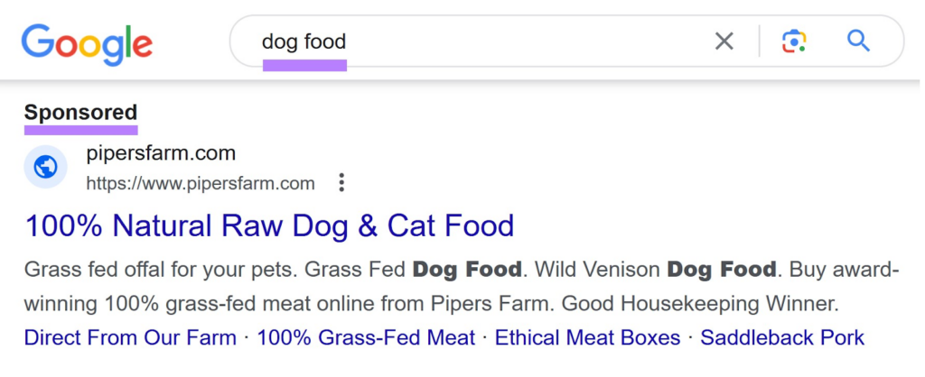 Hasil pencarian Google