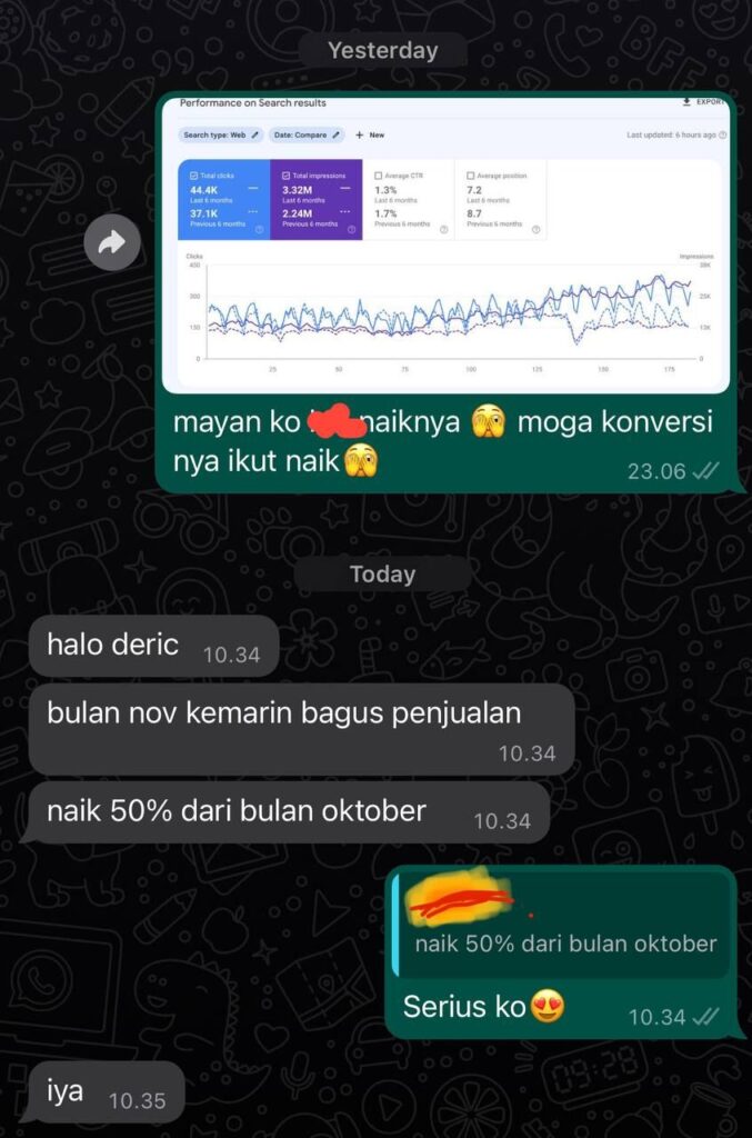 Testimoni Jasa SEO Decorindo Perkasa