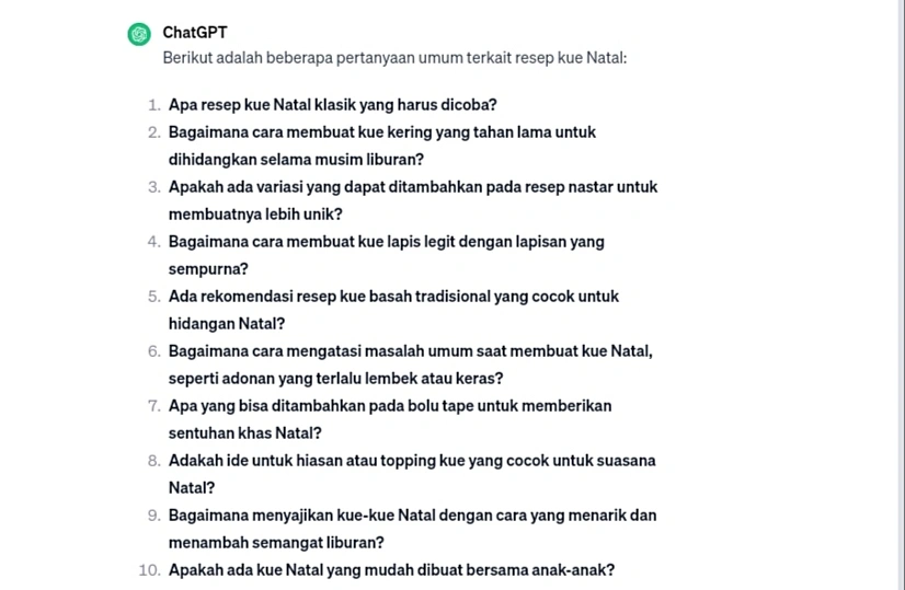 Membuat FAQ Terkait Konten yang Dibuat