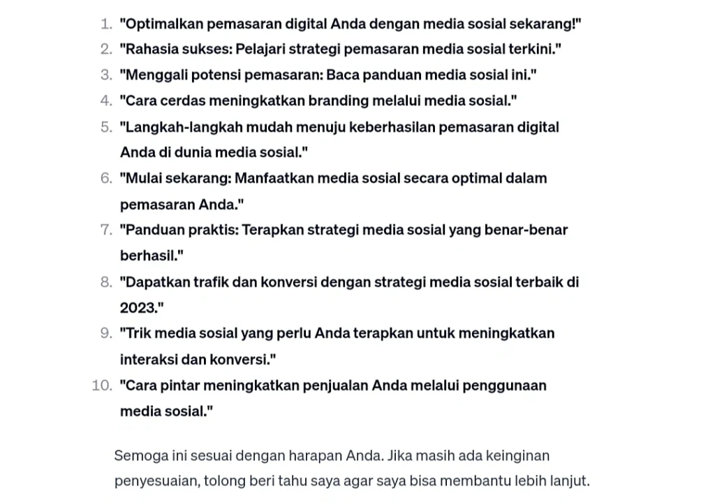 Menghasilkan Anchor Text