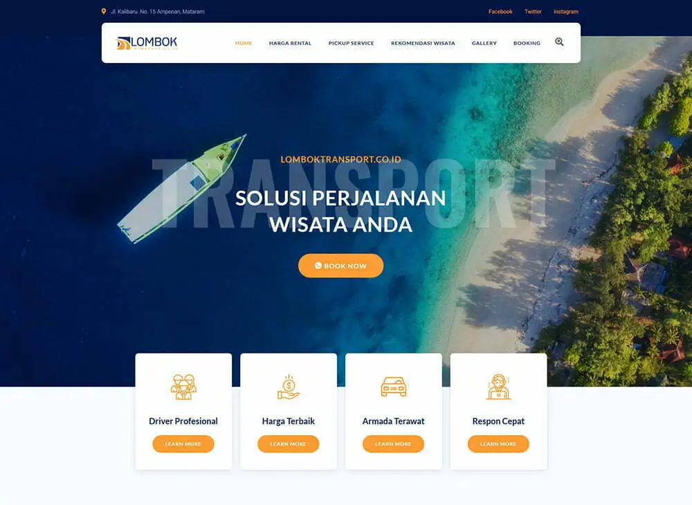 tampilan website