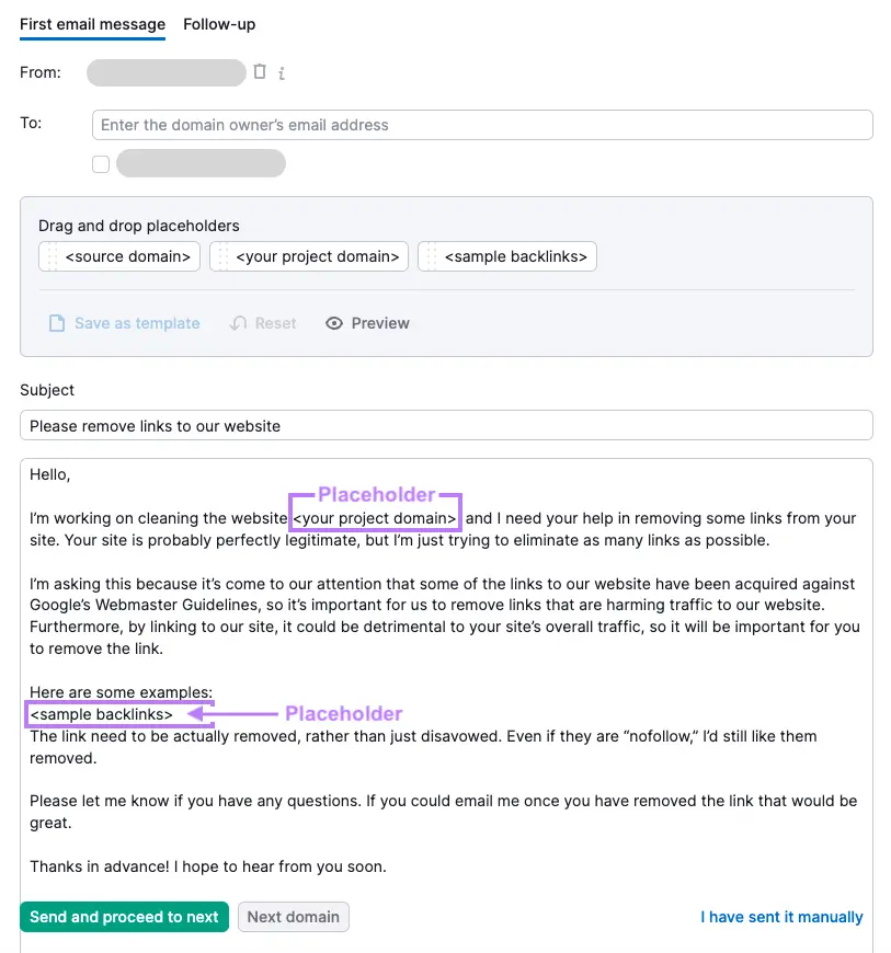 Ajukan Permintaan Remove Link