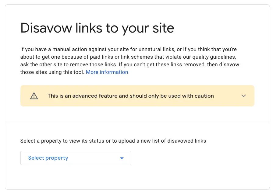 Lakukan Disavow Link