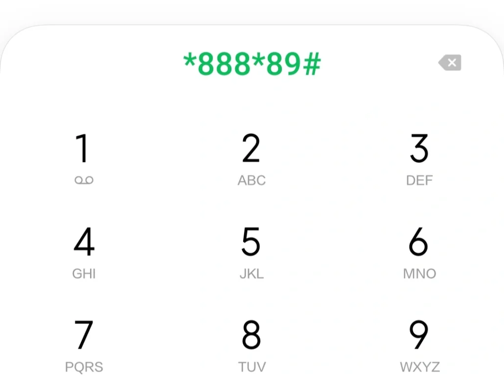 Melalui Kode Dial