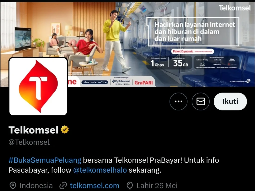 Melalui Telkomsel E-Care