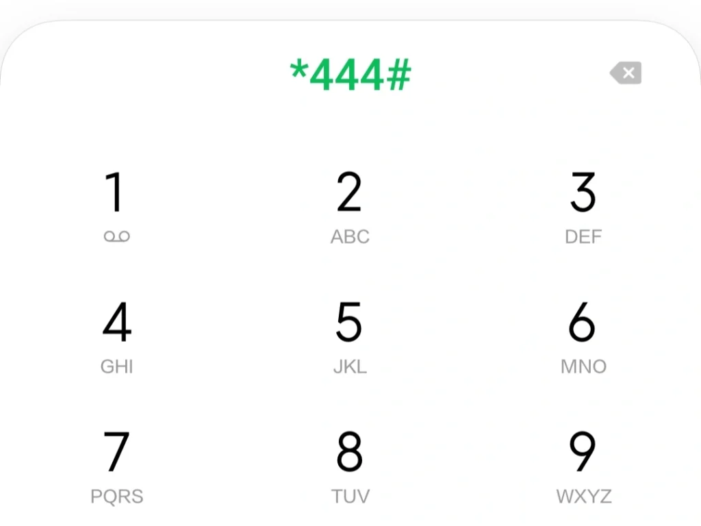 Registrasi Melalui Kode USSD