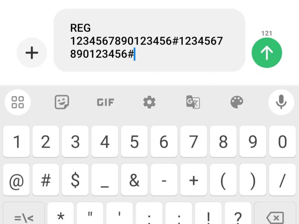 Registrasi Melalui SMS