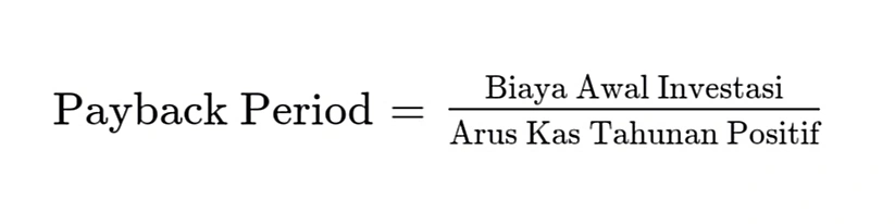 Rumus Payback Period