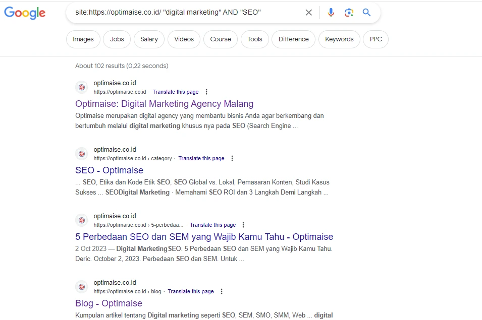 AND search
