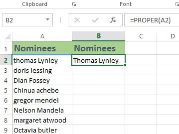 Cara Merubah Huruf Kapital di Excel dengan Fungsi PROPER