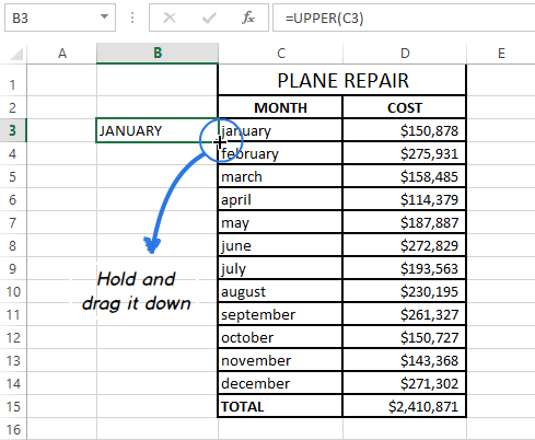 Cara Merubah Huruf Kapital di Excel dengan Fungsi UPPER
