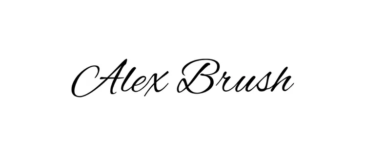 Font Alex Brush