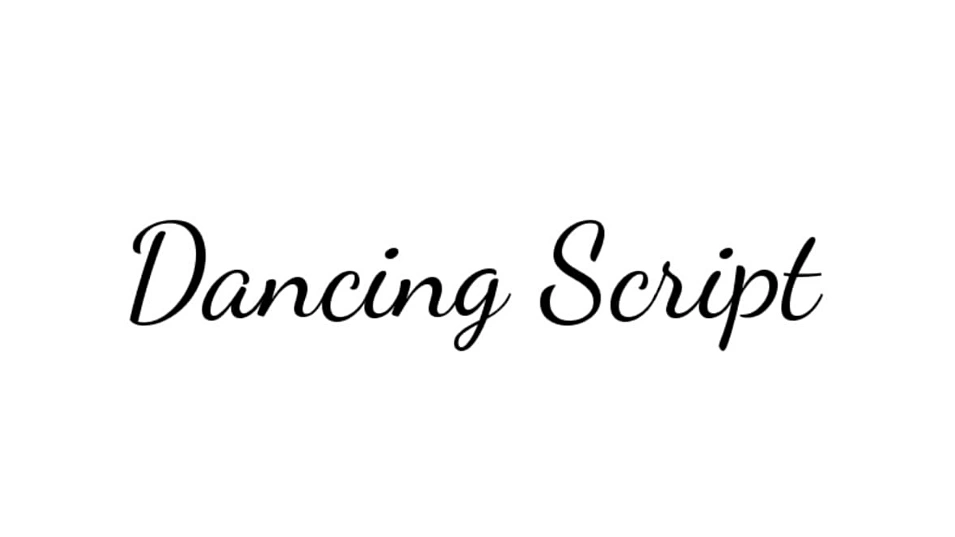 Font Dancing Script