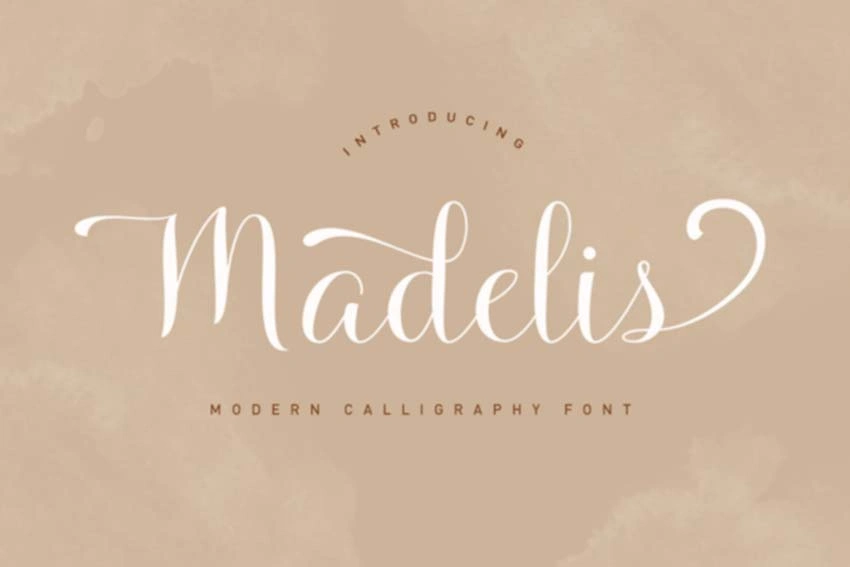 Font Huruf Sambung Madelis