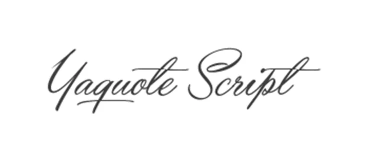 Font Yaquote Script