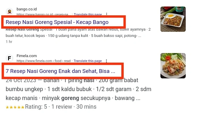 Gunakan Title Tag dan Meta Description yang Sesuai dengan Search Intent