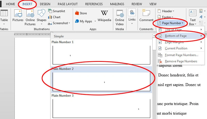 Langkah-langkah Membuat Nomor Halaman di Word