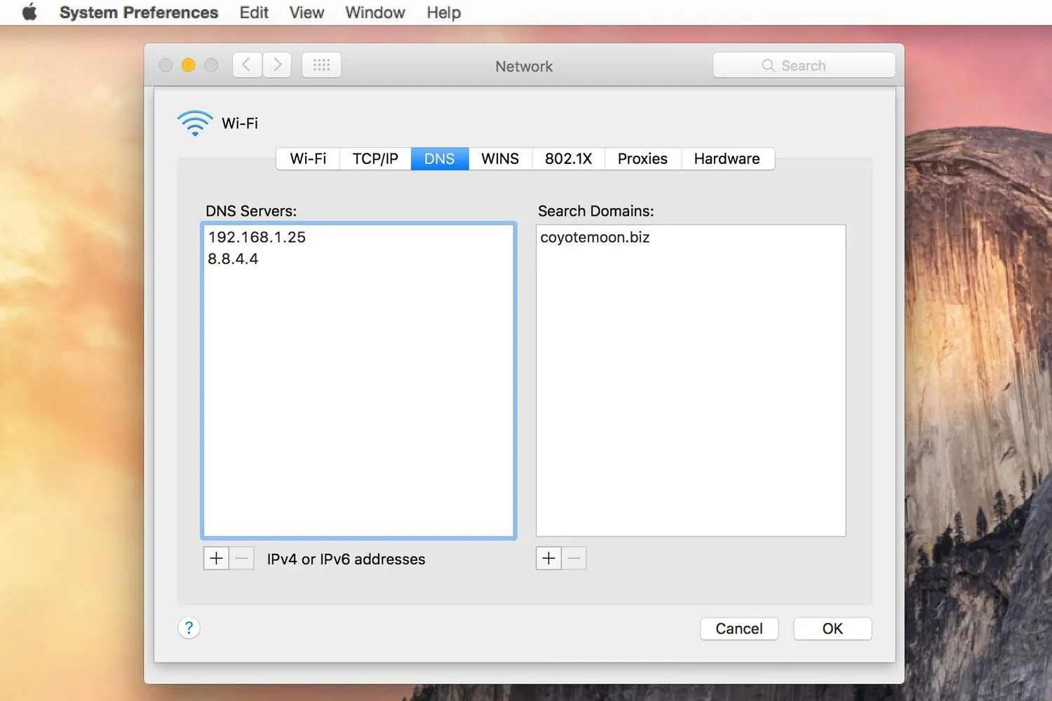 Mengubah Server DNS pada Perangkat MacOS