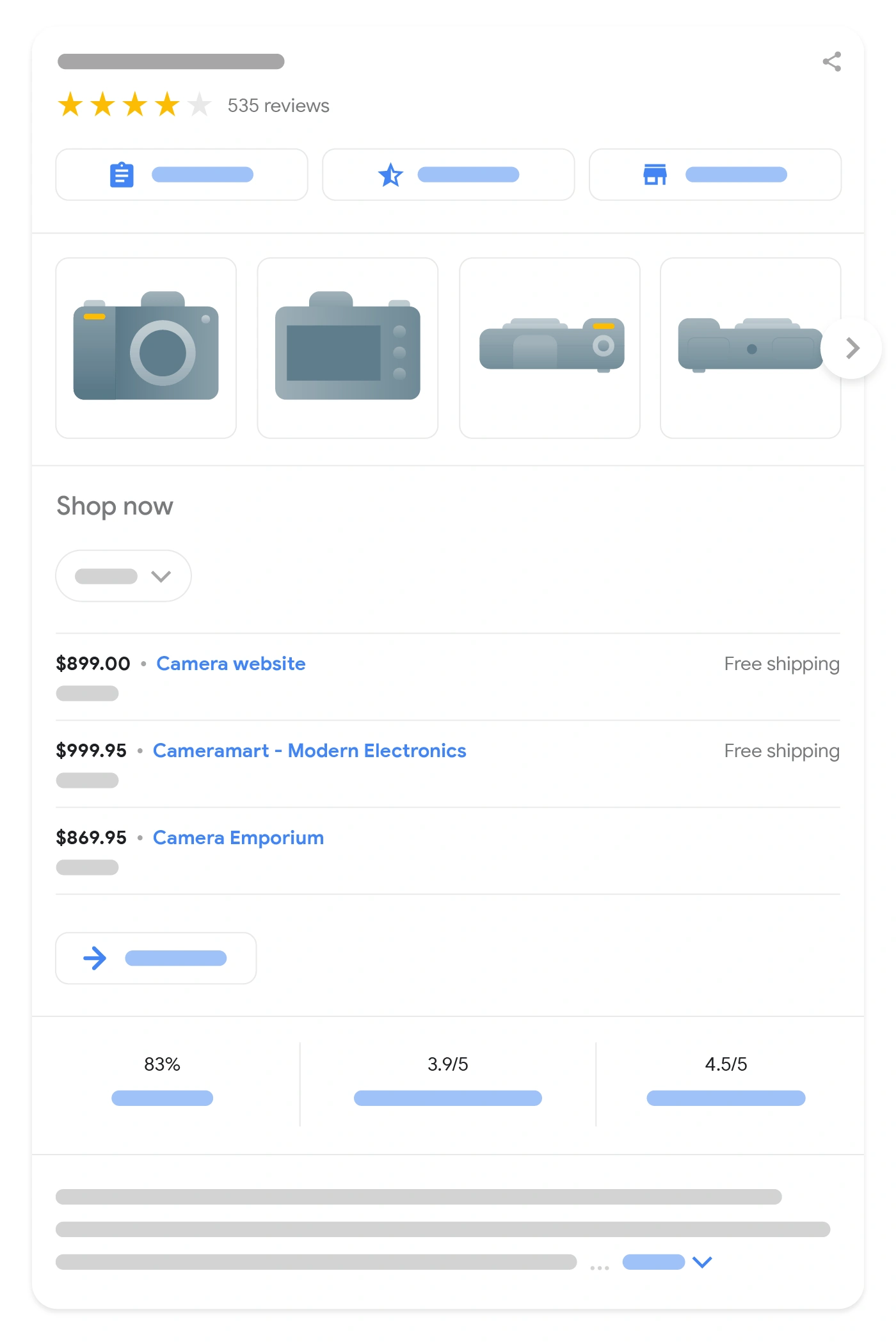 Sandingkan Data yang Terstruktur dengan Merchant Center 