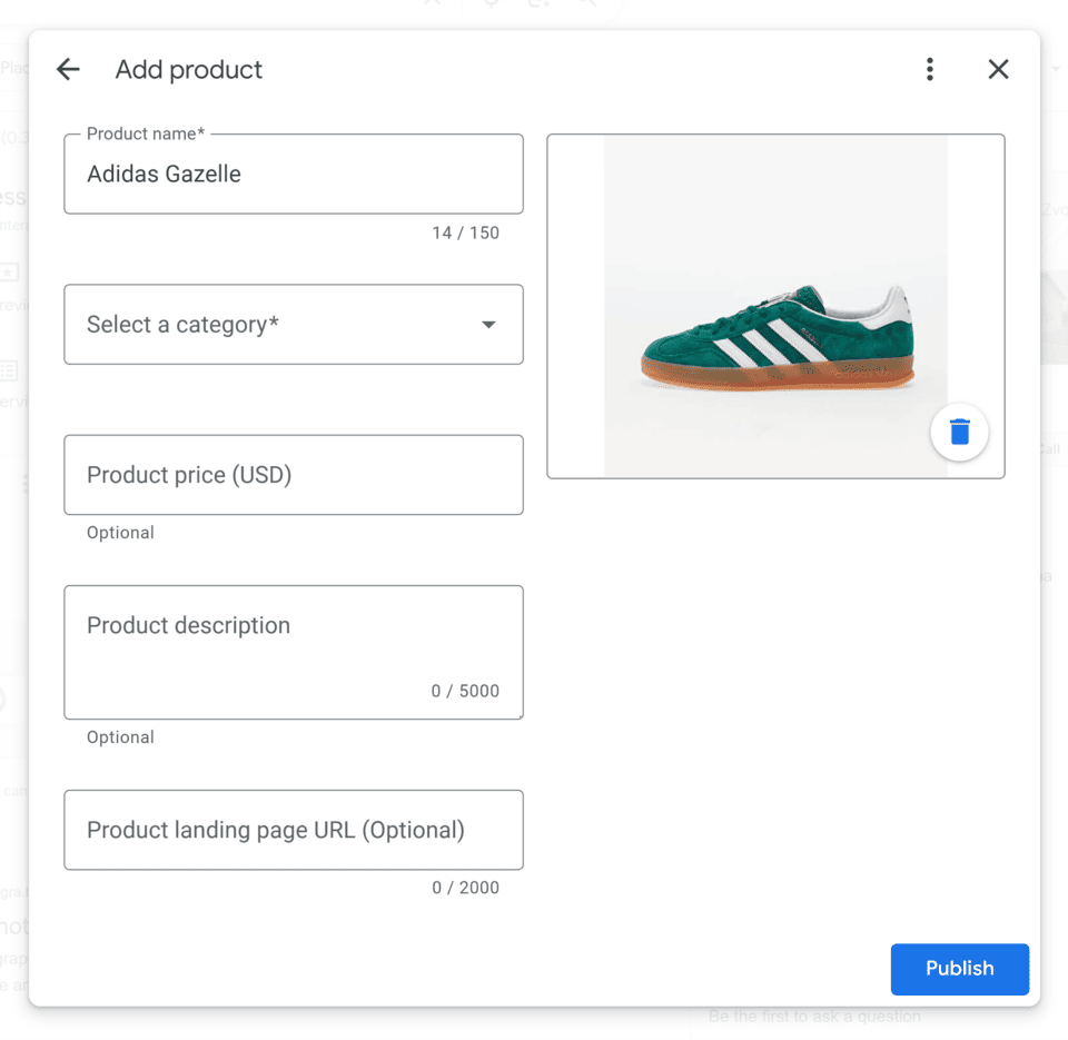 Tambahkan Fitur Produk