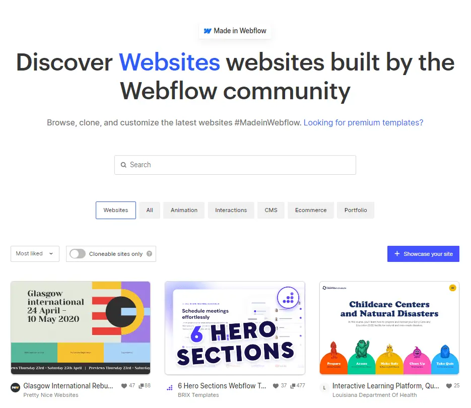 Template Situs Web Webflow