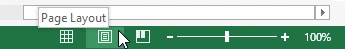 Cara Melihat Lembar Kerja dari Print Layout di Excel