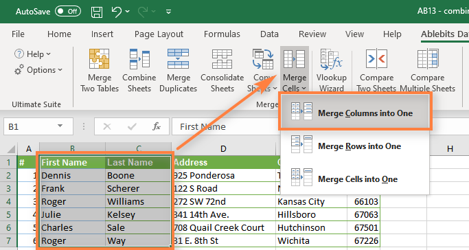 Cara Menggabungkan Kolom di Excel Menggunakan Merge Cell