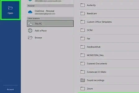 Cara Mengubah PDF ke Word Melalui Open File