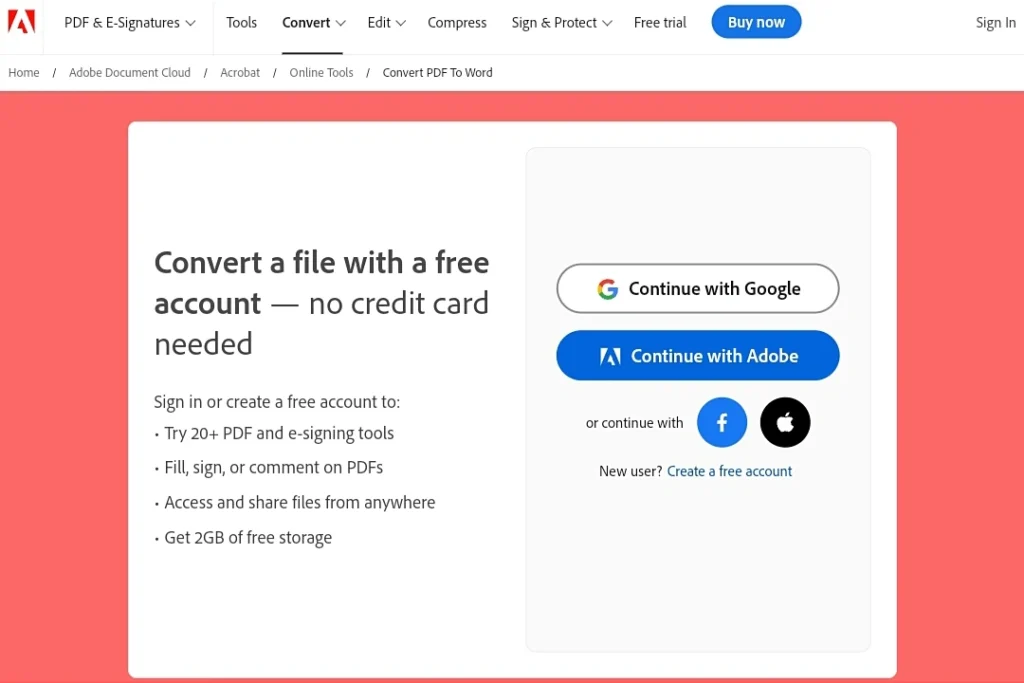 Cara Mengubah PDF ke Word Menggunakan Web App Converter Adobe Acrobat