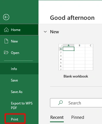 Cara Print Excel dengan Format Full Page