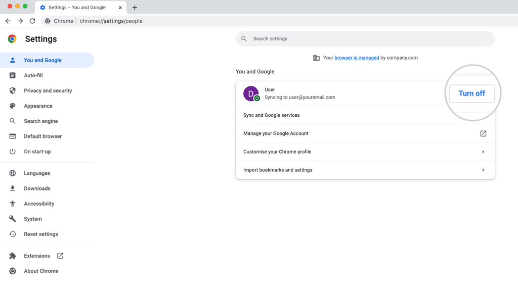Matikan Sinkronisasi Google