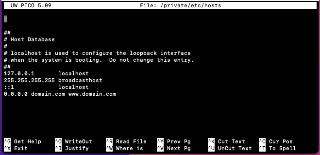 Periksa File Hosts