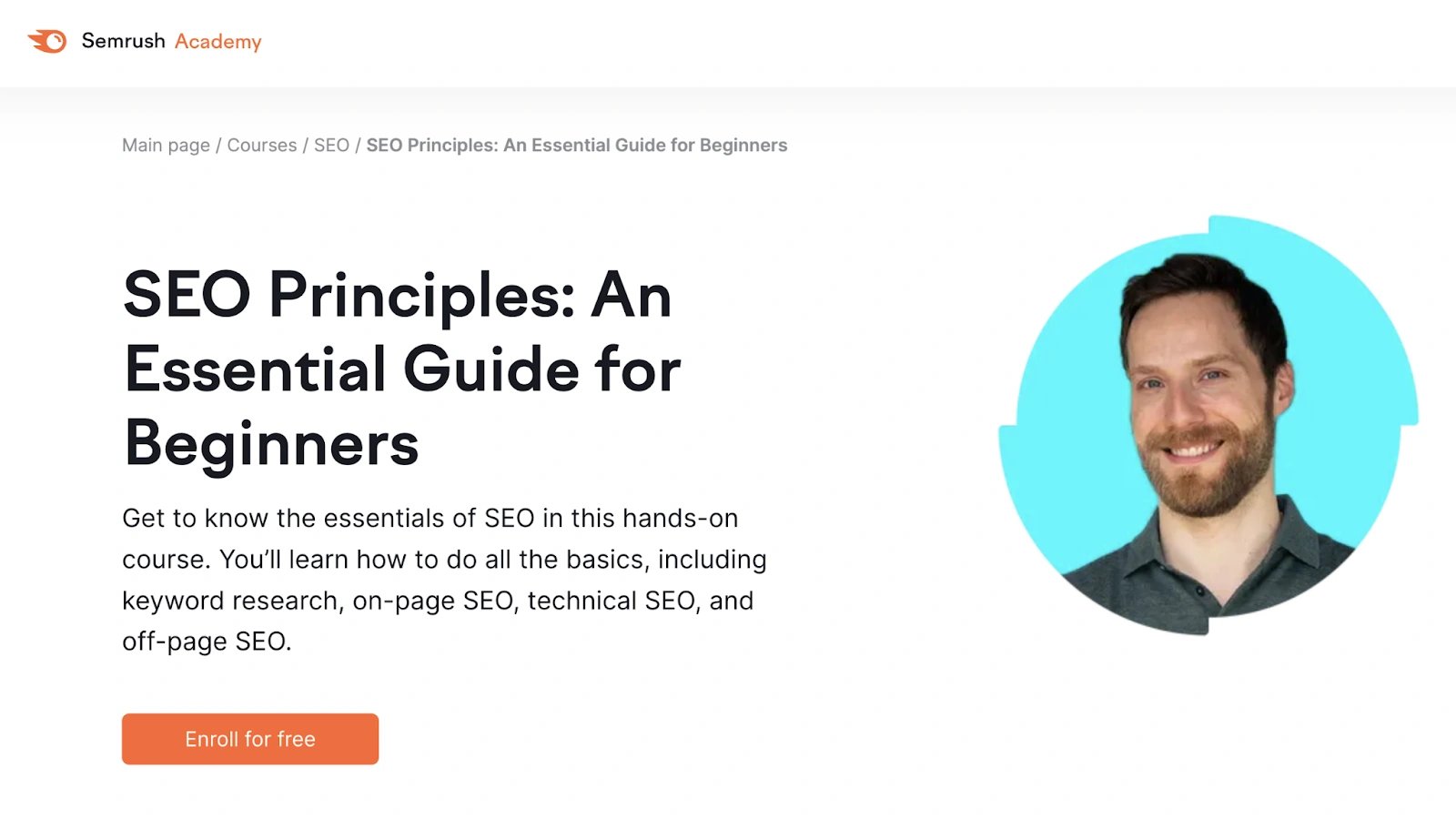 SEO Principles: An Essential Guide for Beginners dari SEMrush Academy
