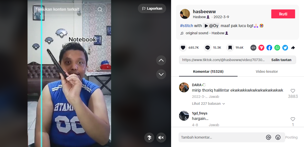 Berinteraksi dengan Pengguna TikTok Lain