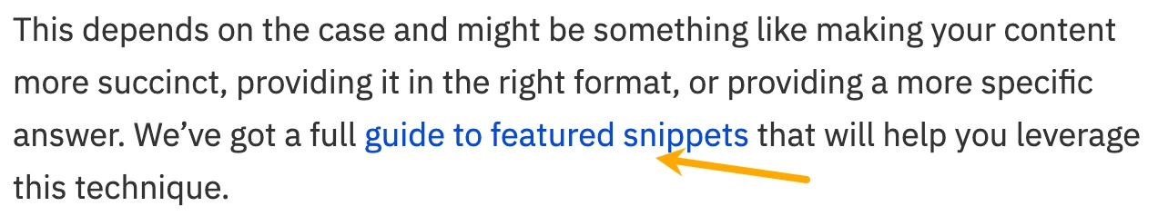 Gunakan Keyword Target di Link atau Anchor Text