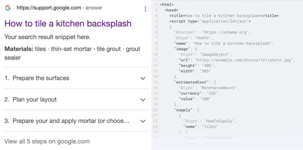 Gunakan Data Terstruktur