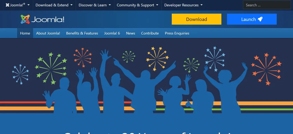 joomla cms, one of popular cms in the world