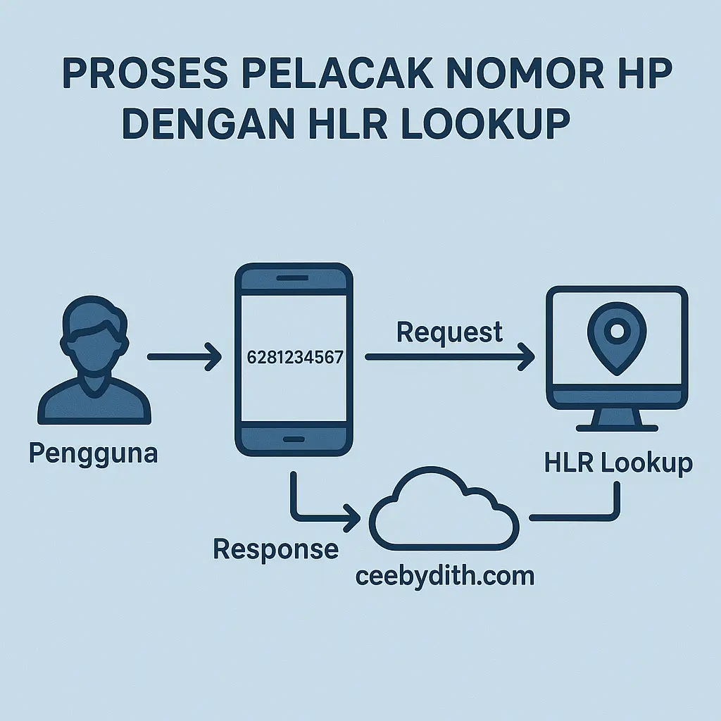 proses pelacakan nomor hp