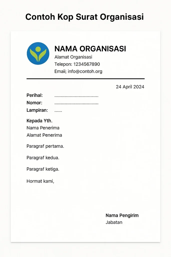 Contoh Kop Surat Organisasi