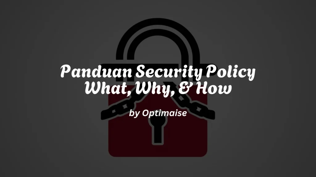security policy adalah