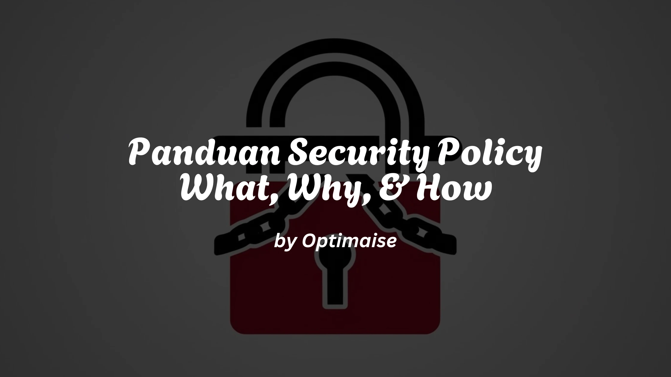 security policy adalah