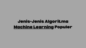 algoritma machine learning