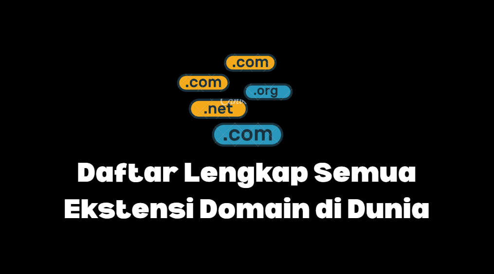 ekstensi domain di seluruh dunia lengkap