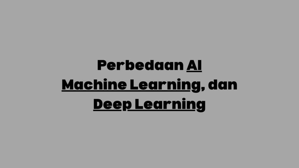 perbedaan ai, ml, dan dl