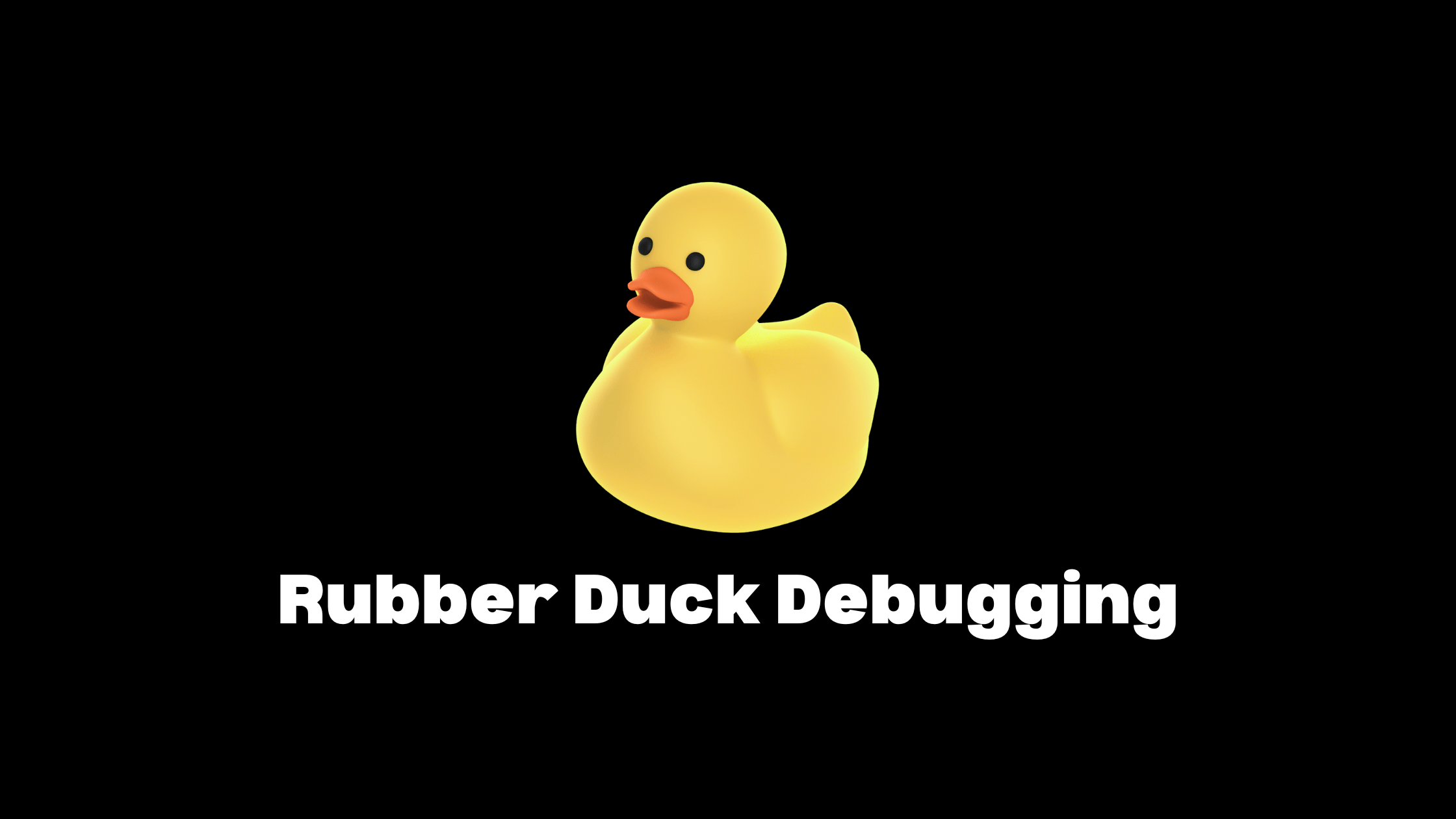 rubber duck debugging