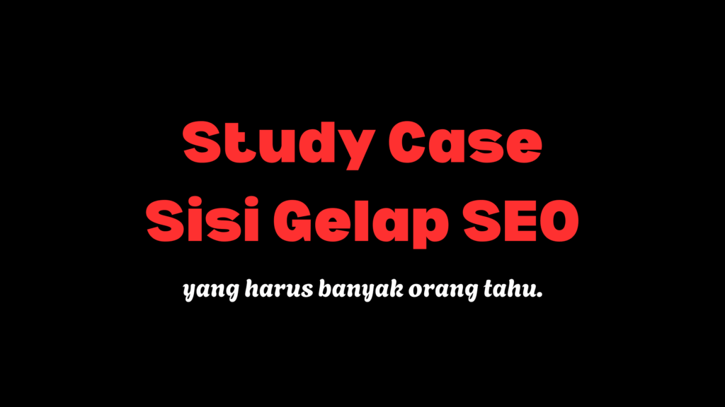 sisi gelap seo